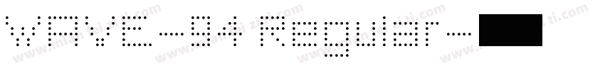 WAVE-94 Regular字体转换